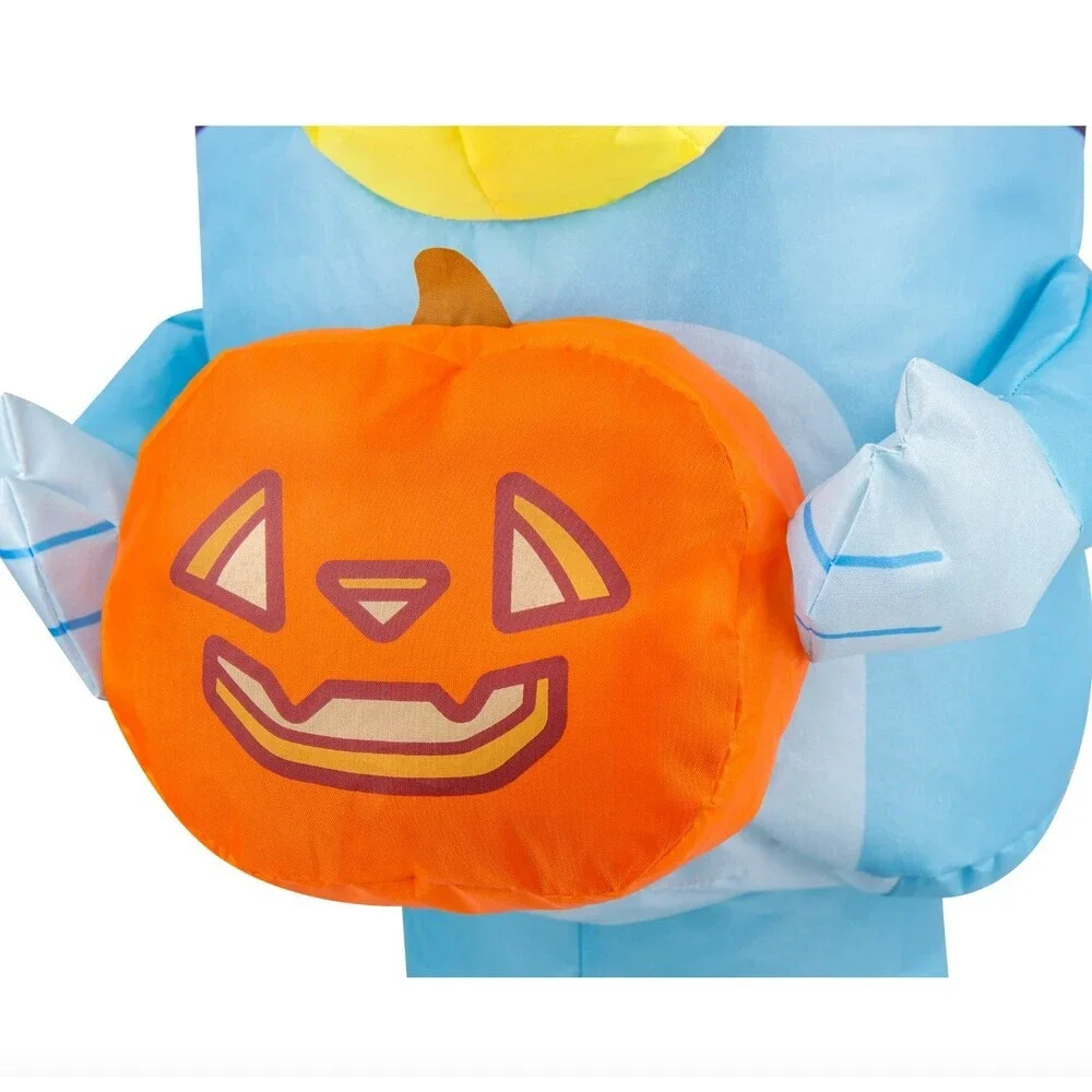 Bluey Holding Pumpkin Jack O Lantern Halloween Inflatable Indoors 22”  Tabletop